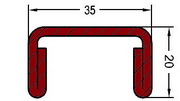 Армирующий профиль Рехау 35х20х2,5 мм Артикул 245526